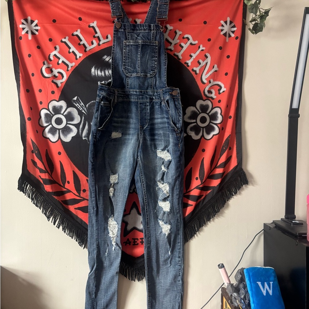 Dollhouse Blue Denim Overalls
